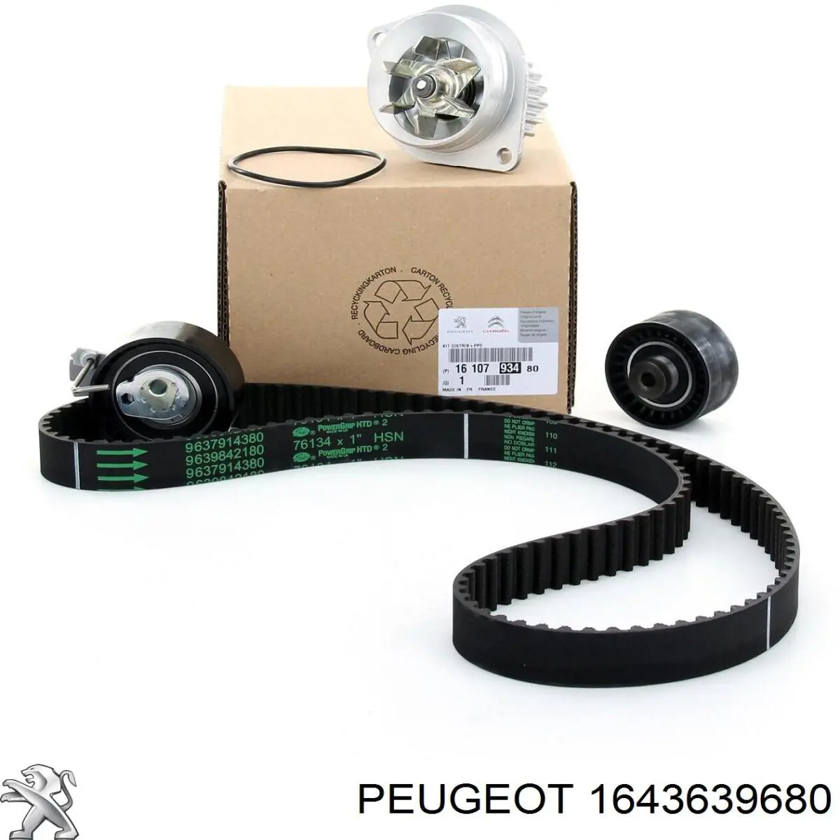 Compre 1643639680 Peugeot/Citroen Correia do mecanismo de distribuição de gás, kit