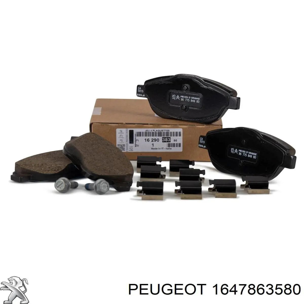 1647863580 Peugeot/Citroen Sapatas do freio dianteiras de disco