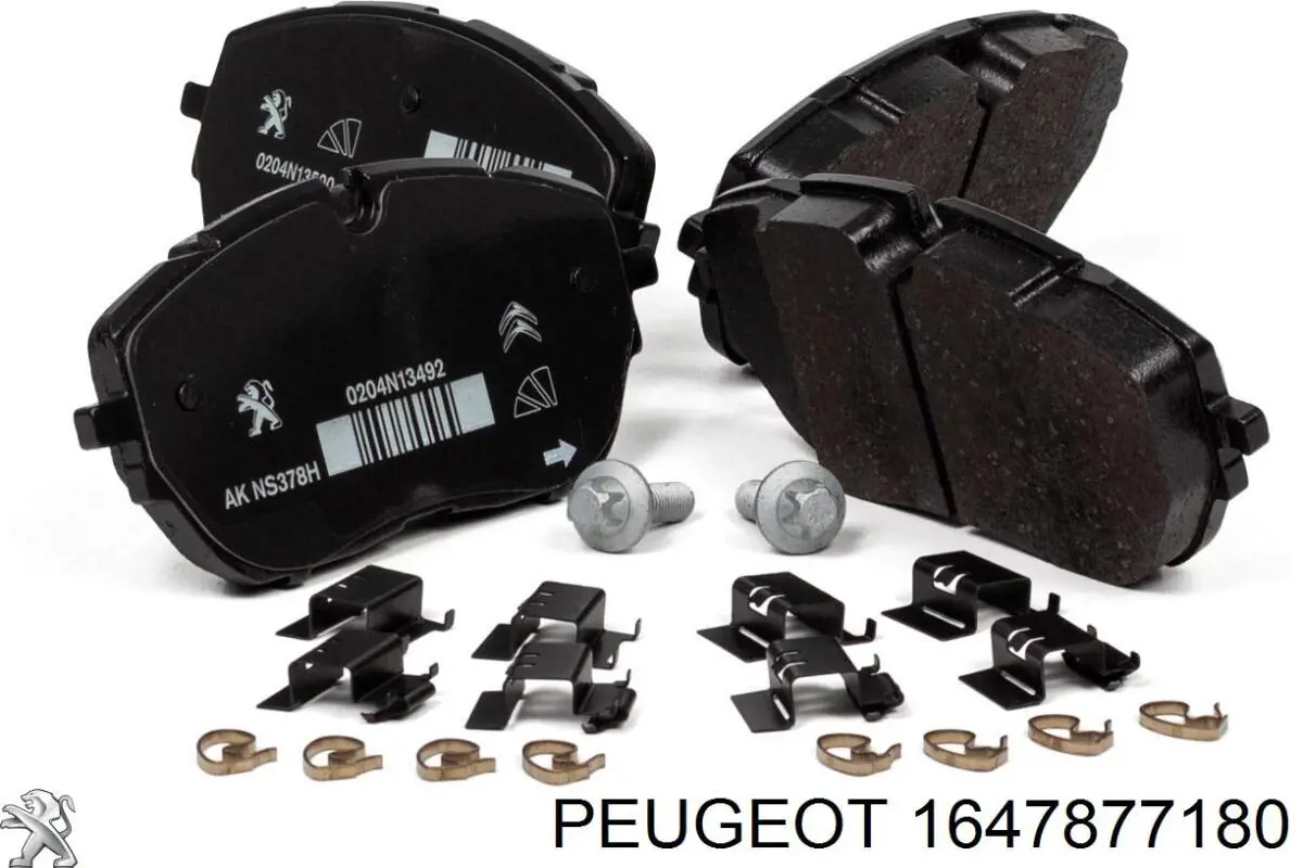 Compre 1647877180 Peugeot/Citroen Sapatas do freio dianteiras de disco