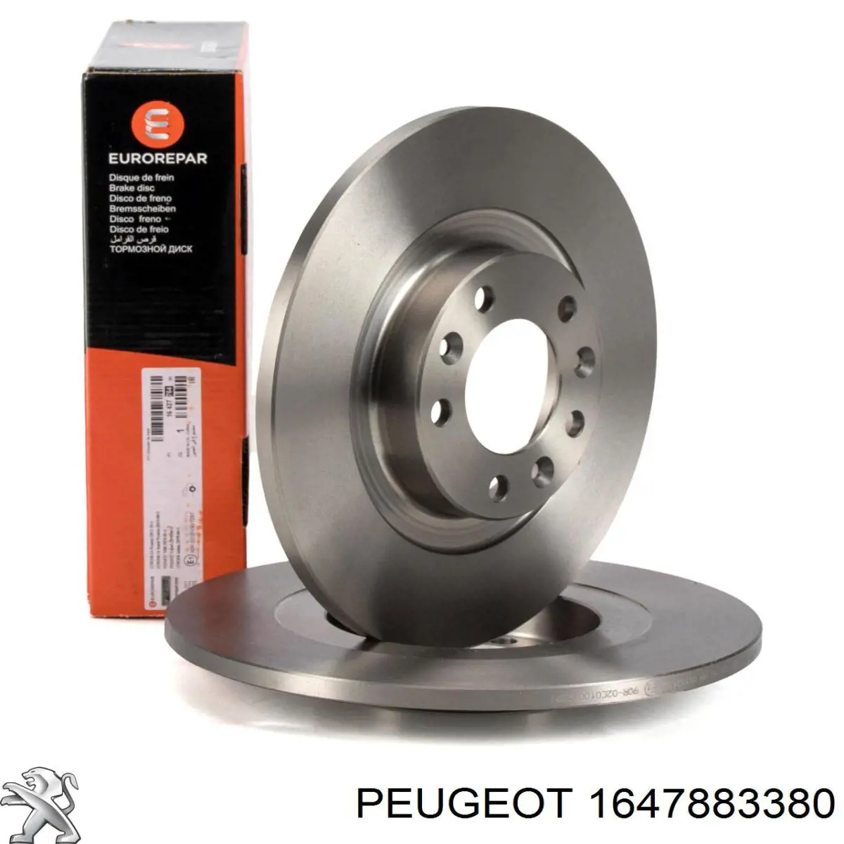 1647883380 Peugeot/Citroen Disco do freio dianteiro