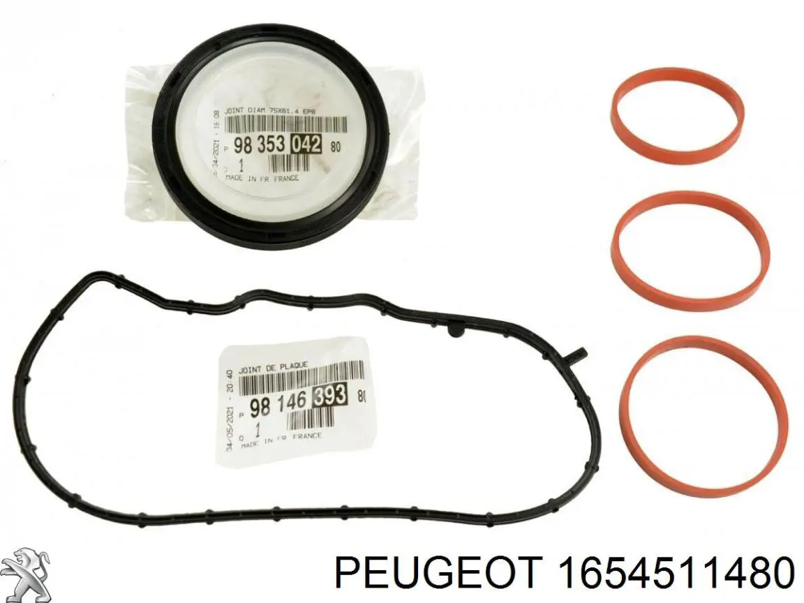 1654511480 Peugeot/Citroen Correia do mecanismo de distribuição de gás, kit