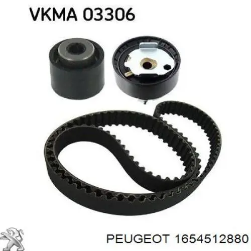 Correia do mecanismo de distribuição de gás, kit 1654516180 Peugeot/Citroen