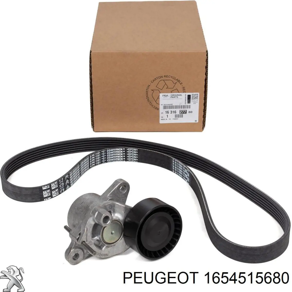 Compre 1654515680 Peugeot/Citroen Correia do mecanismo de distribuição de gás, kit