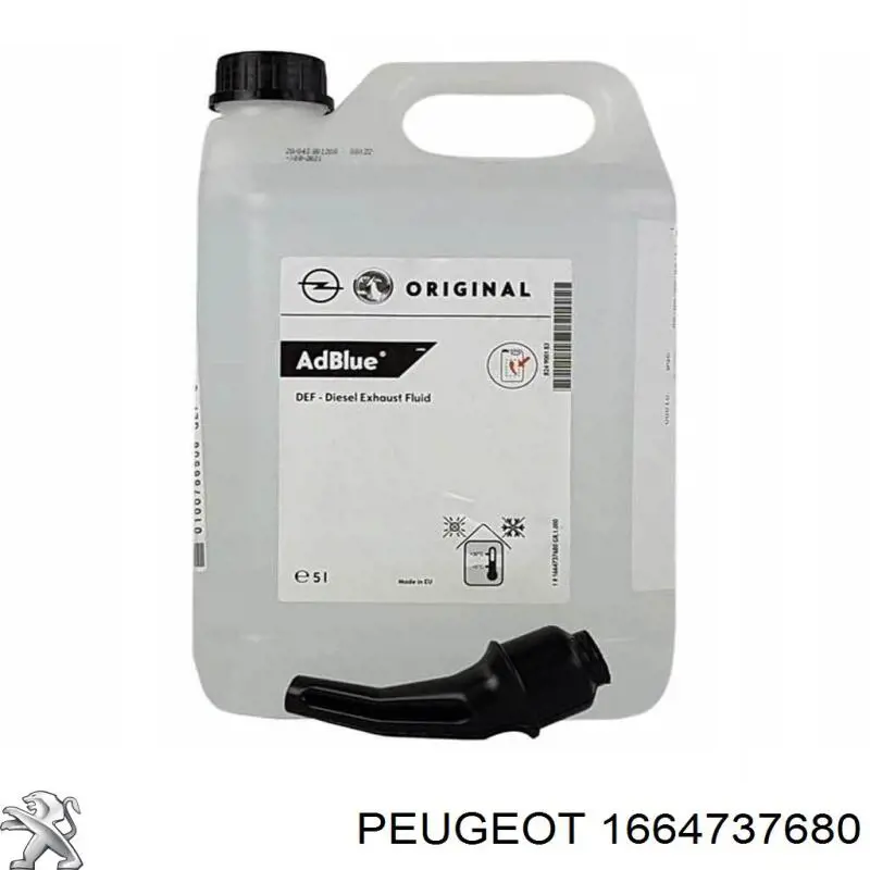 Fluido AD Blue, ureia 1664737680 Peugeot/Citroen