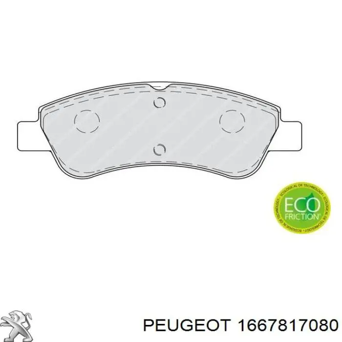 Sapatas do freio dianteiras de disco Peugeot/Citroen 1667817080 preço, a partir de 41,71 USD