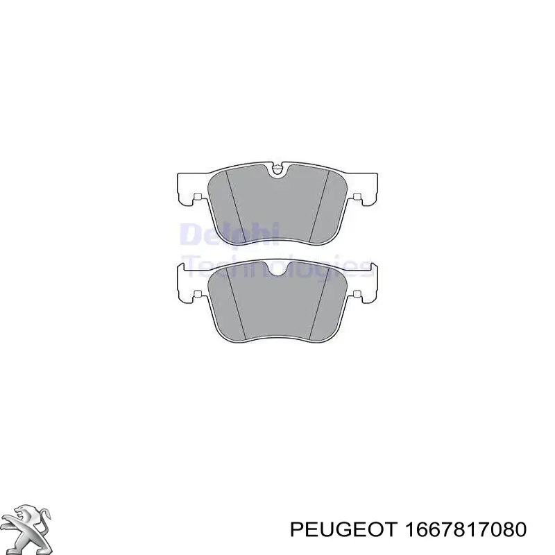 Compre 1667817080 Peugeot/Citroen Sapatas do freio dianteiras de disco