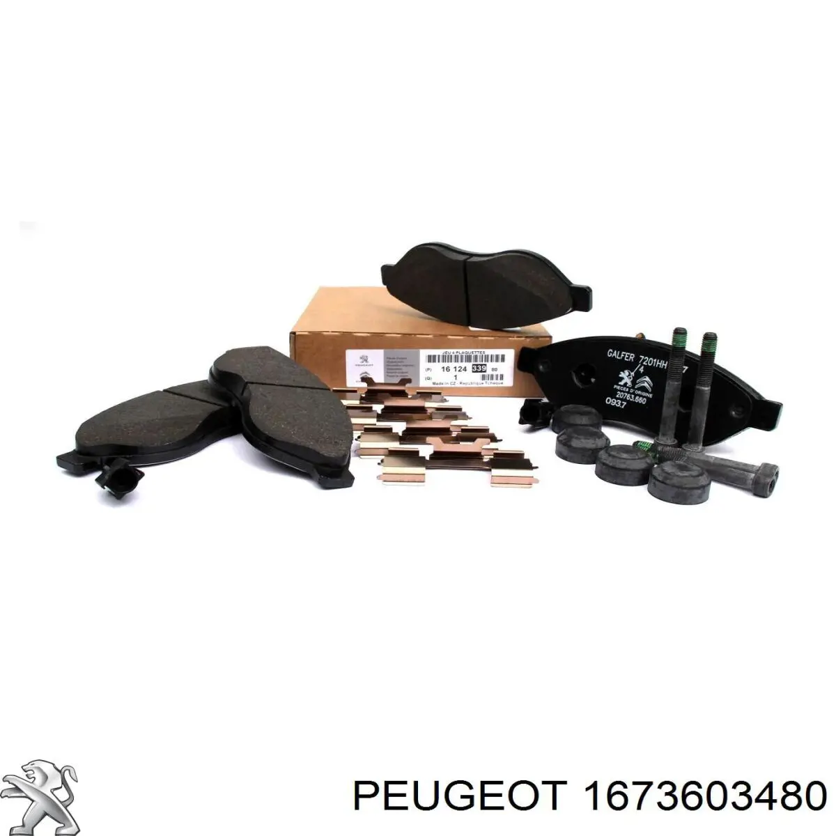 Compre 1673603480 Peugeot/Citroen Sapatas do freio traseiras de disco
