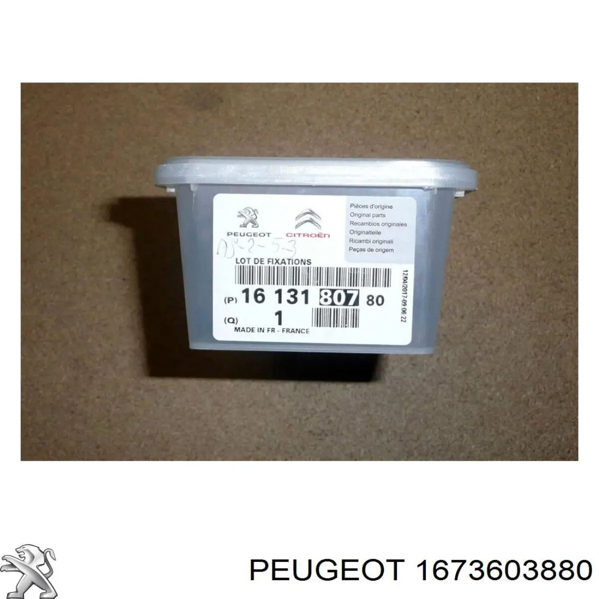 1673603880 Peugeot/Citroen Sapatas do freio traseiras de disco