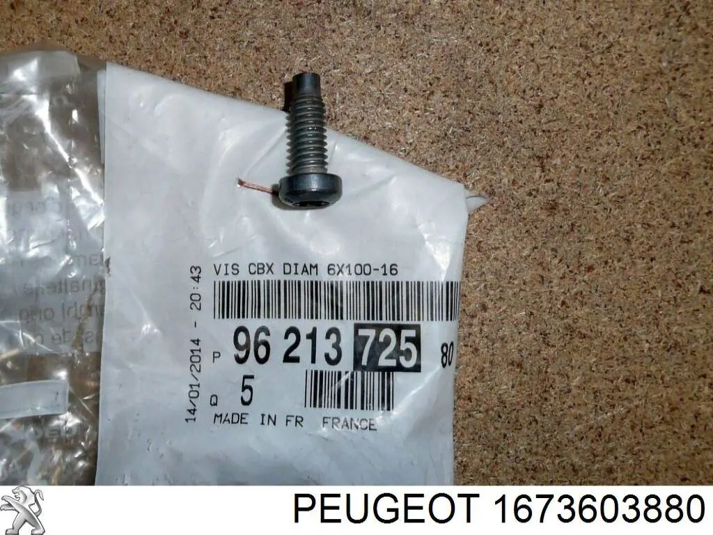 1673603880 Peugeot/Citroen Sapatas do freio traseiras de disco