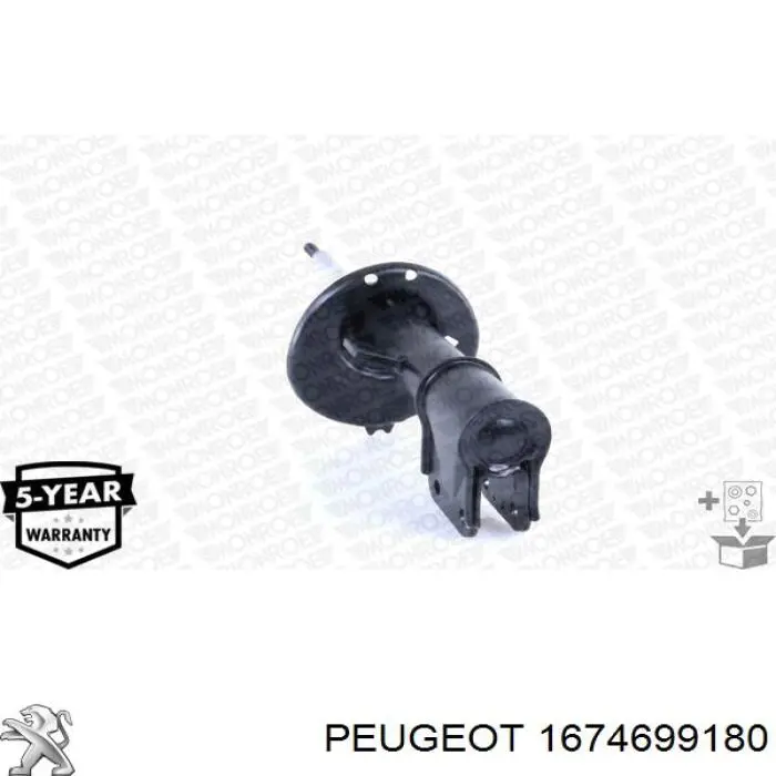 Amortecedor dianteiro esquerdo Peugeot/Citroen 1674699180 preço, a partir de 74,04 USD