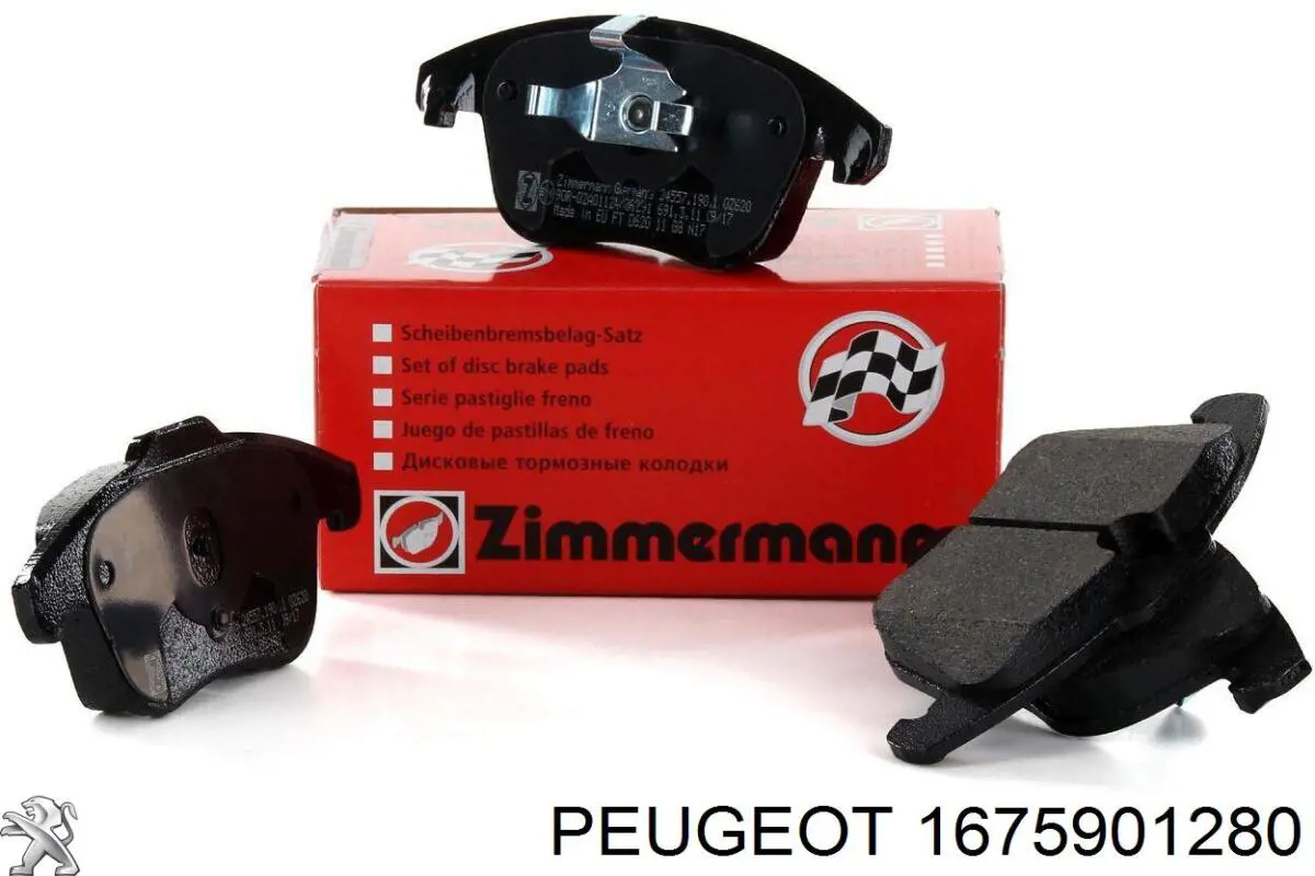 Compre 1675901280 Peugeot/Citroen Sapatas do freio dianteiras de disco