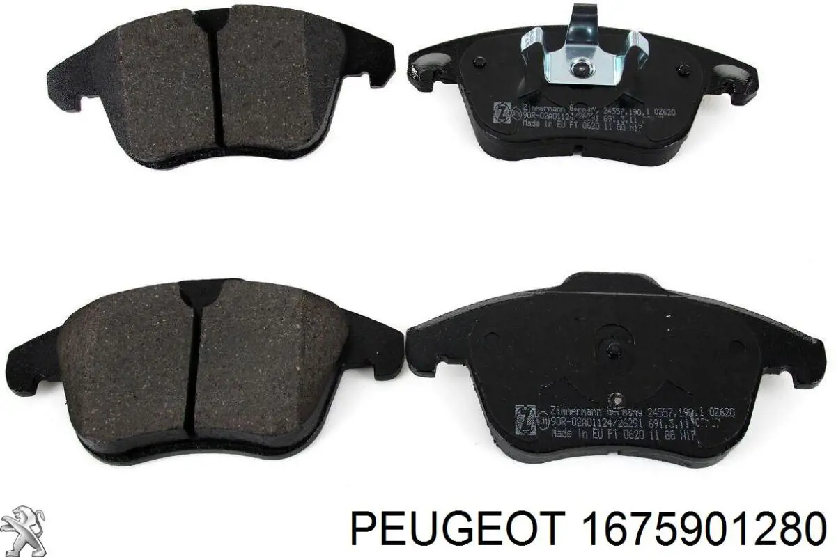 Compre 1675901280 Peugeot/Citroen Sapatas do freio dianteiras de disco
