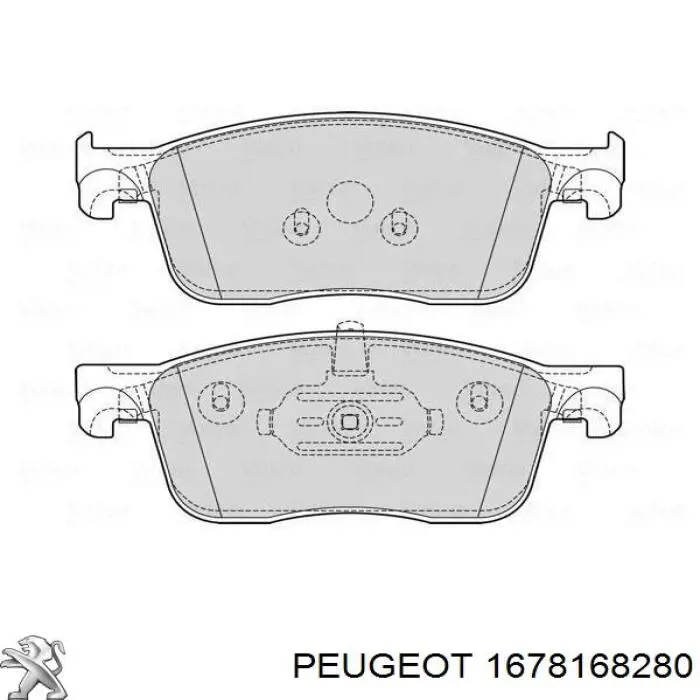 Compre 1678168280 Peugeot/Citroen Sapatas do freio dianteiras de disco