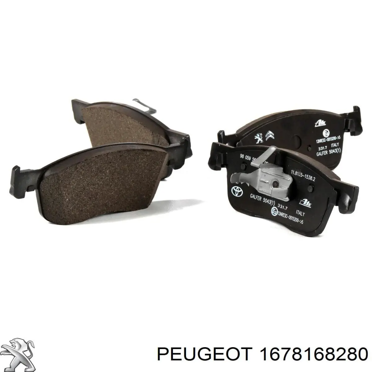 Sapatas do freio dianteiras de disco Peugeot/Citroen 1678168280 preço, a partir de 62,06 USD