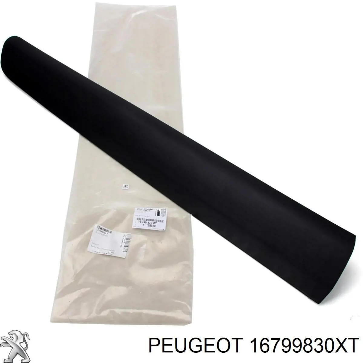00008545GT Peugeot/Citroen Moldura da porta dianteira direita inferior