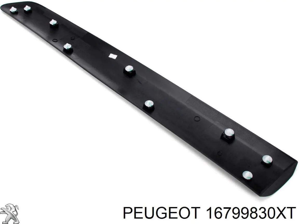 16799830XT Peugeot/Citroen Moldura da porta dianteira direita inferior