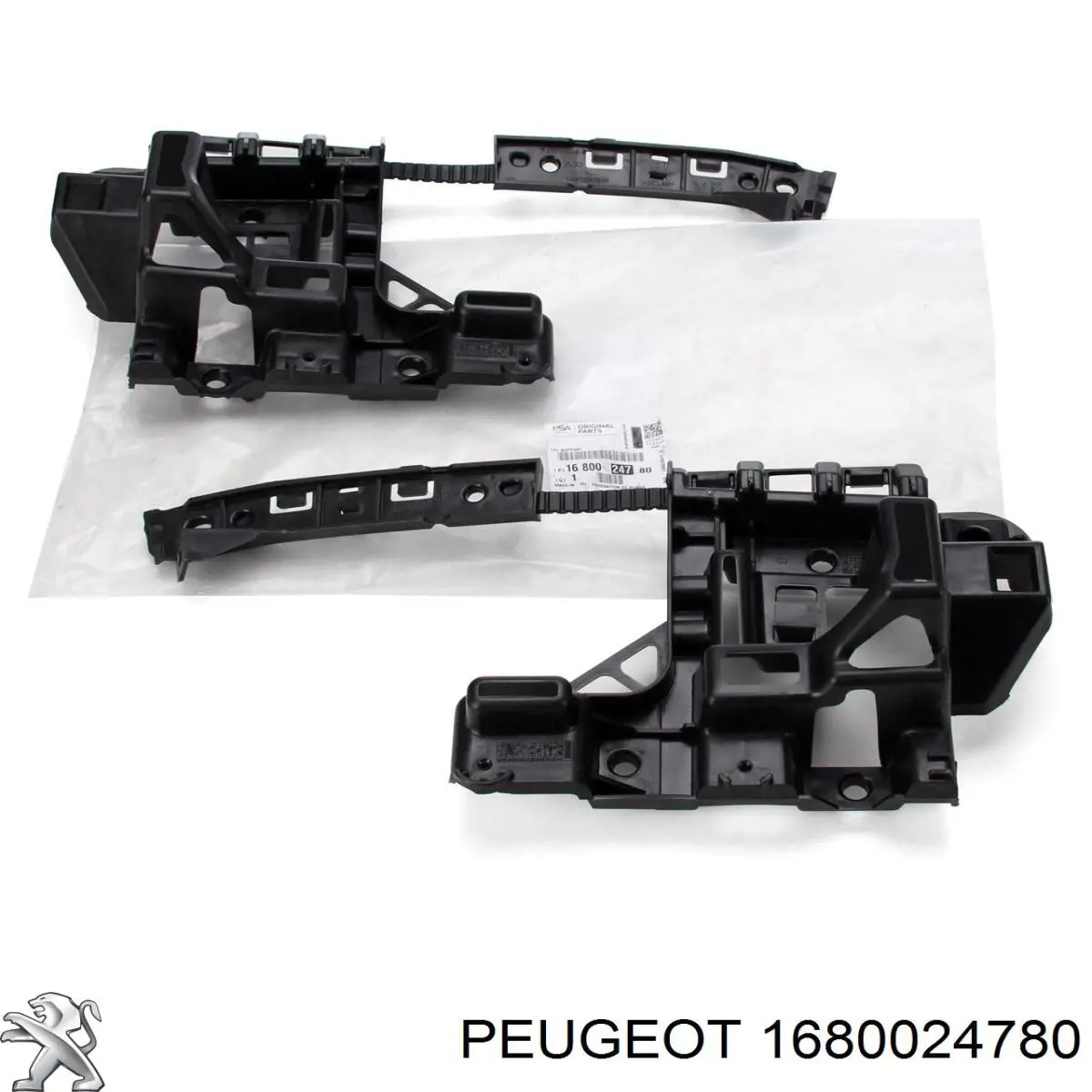 1680024780 Peugeot/Citroen Kit de suportes/ fixações do para-choque traseiro