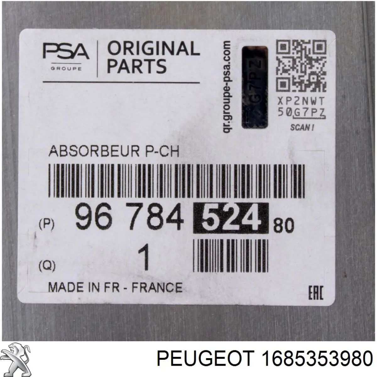 Luz esquerda 1685353980 Peugeot/Citroen