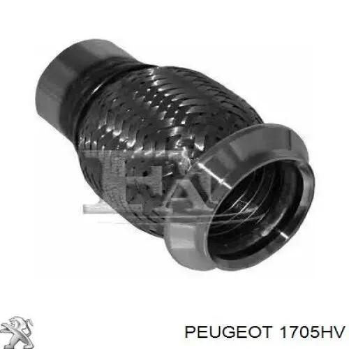 Compre 1705HV Peugeot/Citroen Tubo de admissão dianteiro (calças) do silenciador