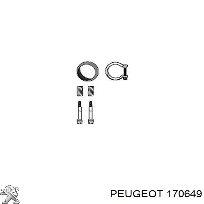 Compre 170649 Peugeot/Citroen Silenciador, parte dianteira