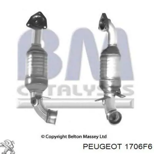 Compre 1706F6 Peugeot/Citroen Convertidor - catalisador