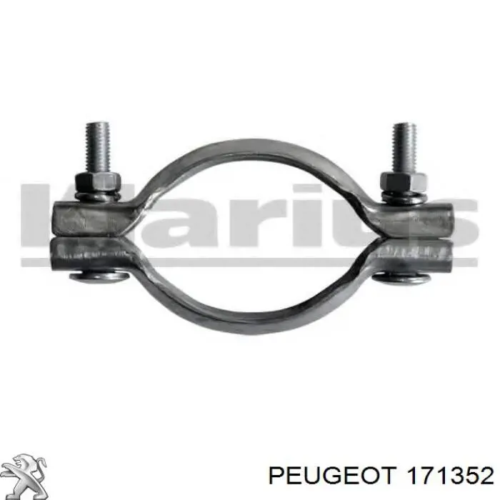 Compre 171352 Peugeot/Citroen Braçadeira do silenciador traseira