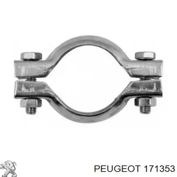 171353 Peugeot/Citroen Braçadeira de silenciador dianteira