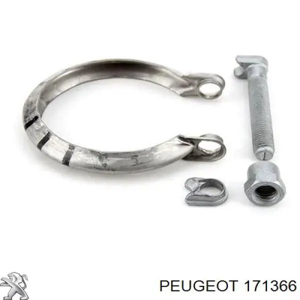 Braçadeira do silenciador traseira Peugeot/Citroen 171366 preço, a partir de 7,16 USD