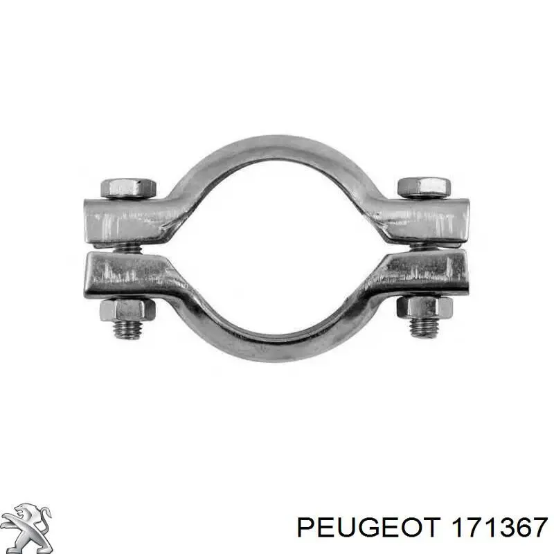 Compre 171367 Peugeot/Citroen Braçadeira de silenciador dianteira
