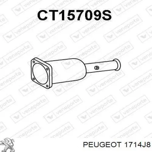 Tubo de sensor de pressão dos gases de escape Peugeot/Citroen 1714J8 preço, a partir de 57,17 USD