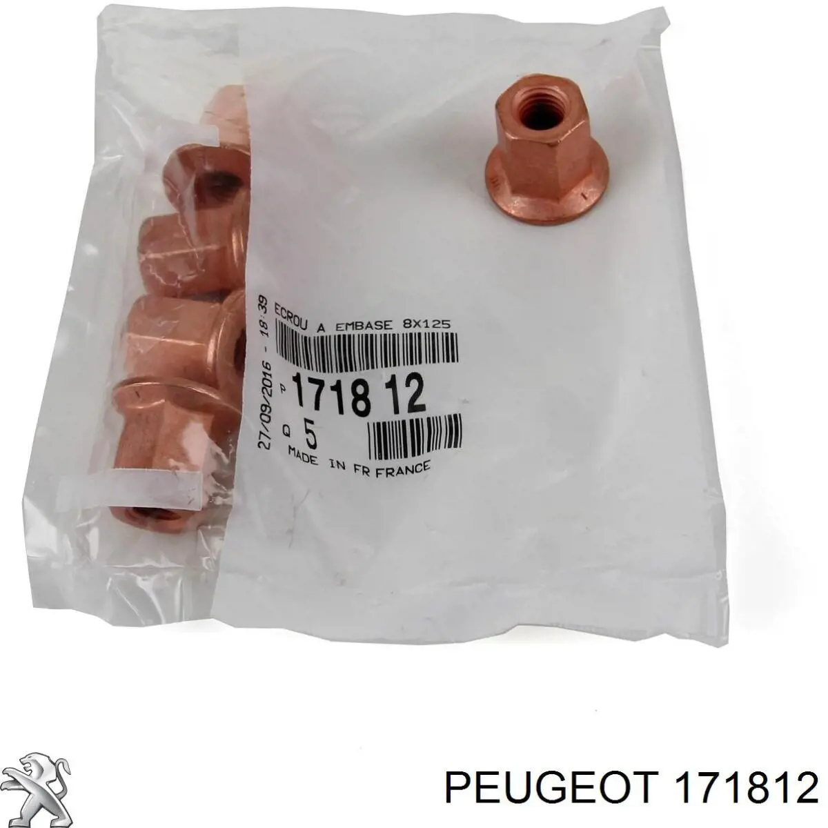 Compre 171812 Peugeot/Citroen Parafuso (porca) de fixação