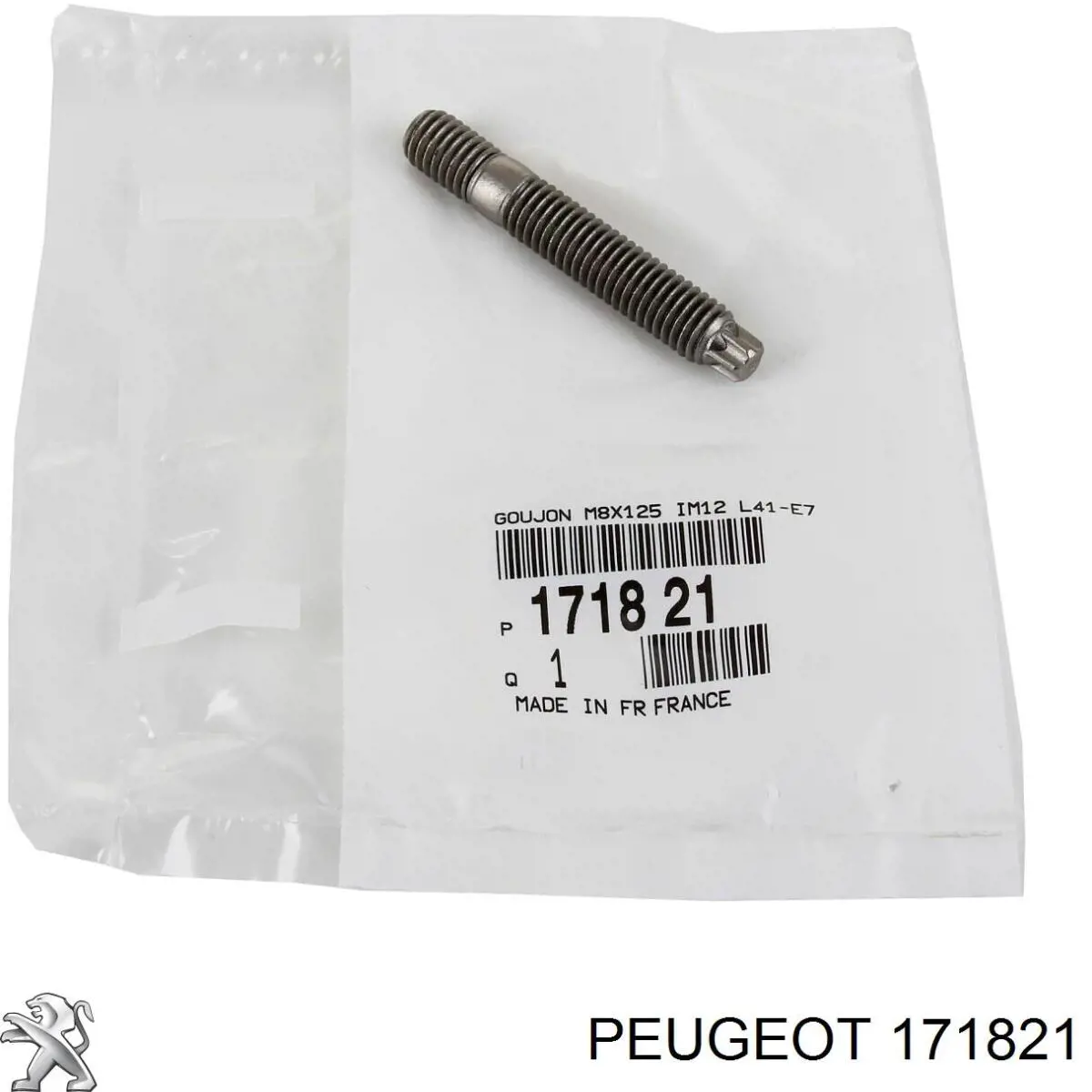 171821 Peugeot/Citroen Prego de tubo coletor de escape