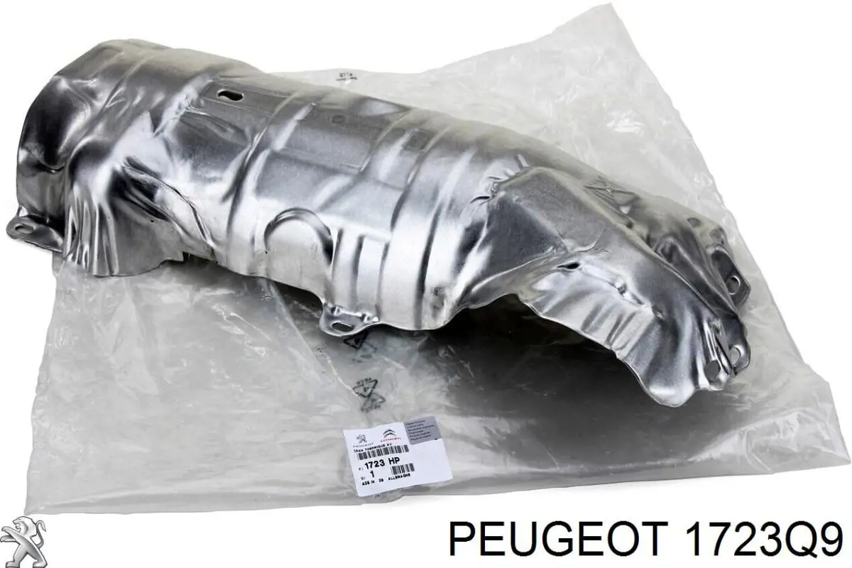 1723Q9 Peugeot/Citroen Proteção (tela térmica) de tubo coletor de escape