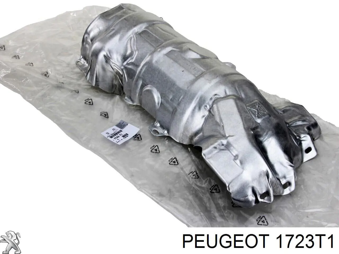 1723T1 Peugeot/Citroen Proteção (tela térmica) de tubo coletor de escape