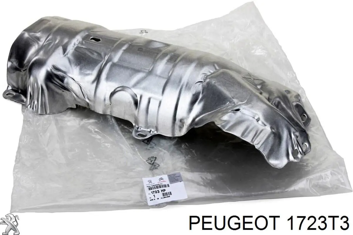 1723T3 Peugeot/Citroen Proteção (tela térmica) de tubo coletor de escape