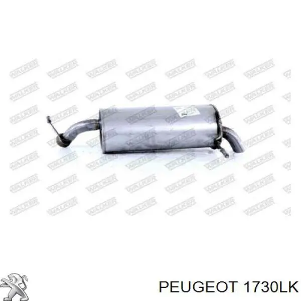 Compre 1730LK Peugeot/Citroen Silenciador, parte traseira