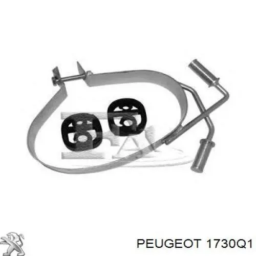 Silenciador, parte traseira Peugeot/Citroen 1730Q1 preço, a partir de 75,59 USD