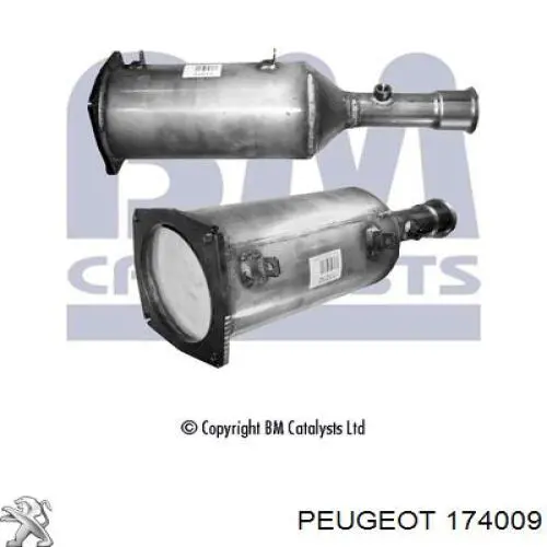 Catalisador (parte de reparo) Peugeot/Citroen 1731Y3 preço, a partir de 1032,19 USD