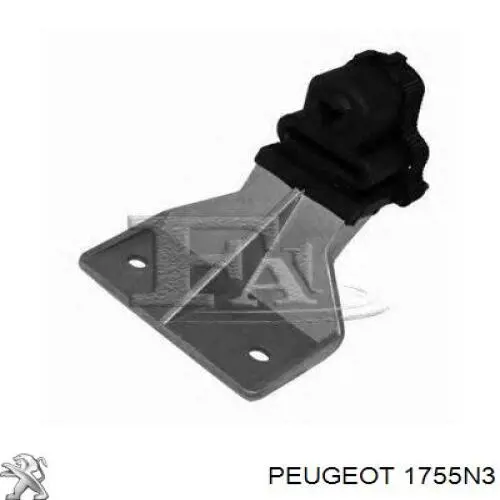 1755N3 Peugeot/Citroen Coxim de fixação do silenciador