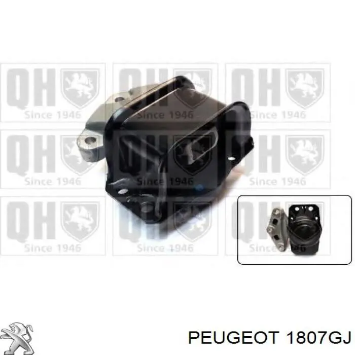 Coxim (suporte) direito de motor Peugeot/Citroen 1807GJ preço, a partir de 58,44 USD