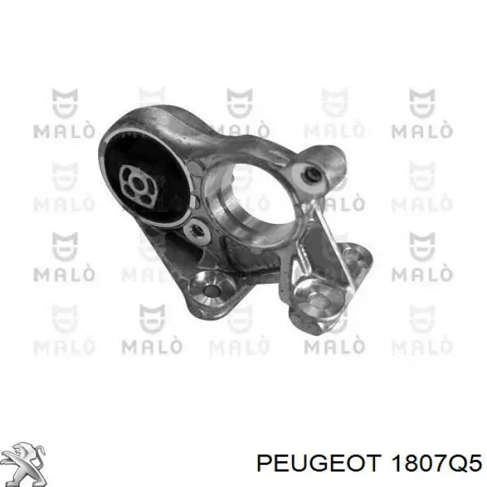 1807Q5 Peugeot/Citroen Coxim (suporte) traseiro de motor