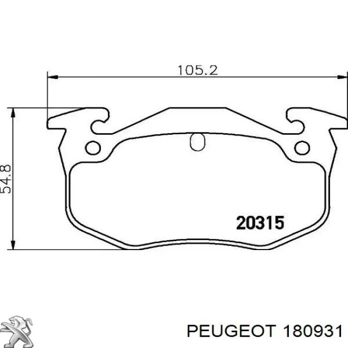 Compre 180931 Peugeot/Citroen Bloco silencioso de suporte de coxim traseiro de motor