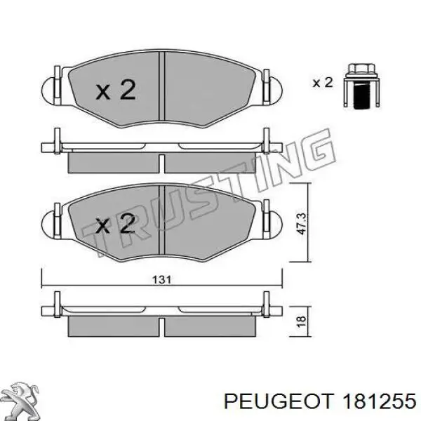  Peugeot/Citroen 181255 preço, a partir de 1,46 USD