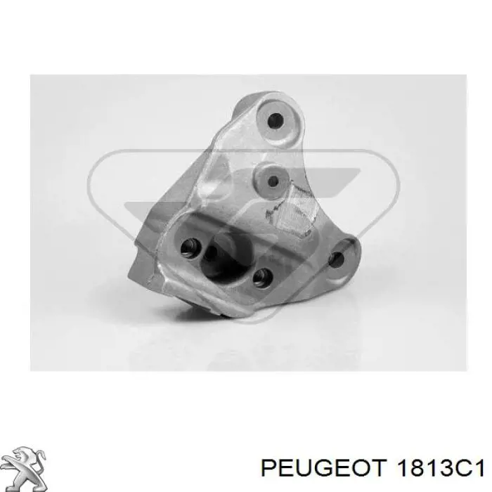 1813C1 Peugeot/Citroen Consola de coxim (apoio) esquerda de motor