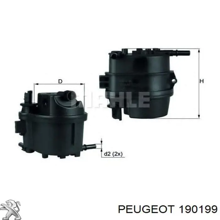 Filtro de combustível Peugeot/Citroen 190199 preço, a partir de 29,63 USD