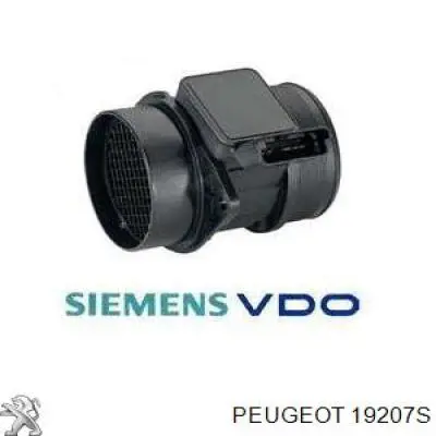 Sensor de fluxo (consumo) de ar, medidor de consumo M.A.F. - (Mass Airflow) Peugeot/Citroen 19207S preço, a partir de 37,24 USD