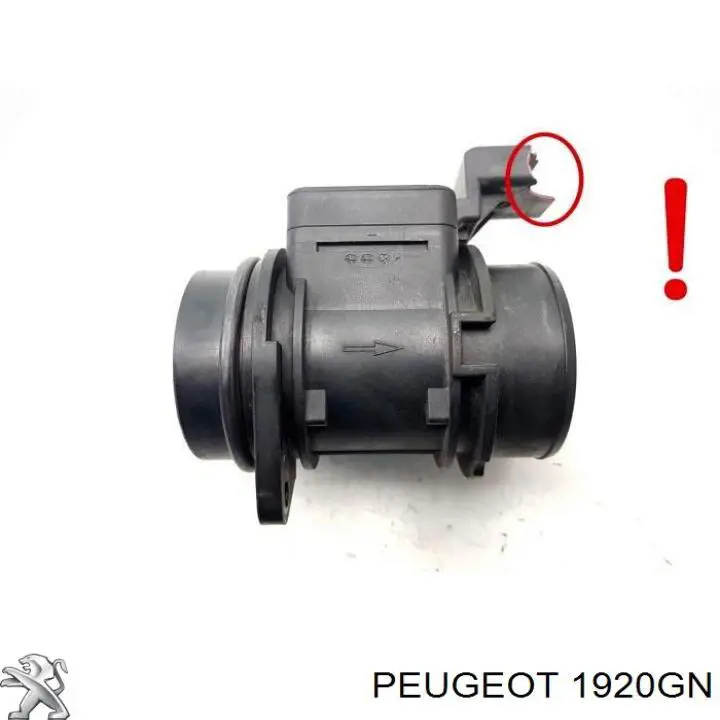 Compre 1920GN Peugeot/Citroen Sensor de fluxo (consumo) de ar, medidor de consumo M.A.F. - (Mass Airflow)