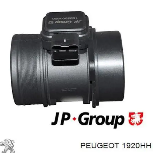 Compre 1920HH Peugeot/Citroen Sensor de fluxo (consumo) de ar, medidor de consumo M.A.F. - (Mass Airflow)