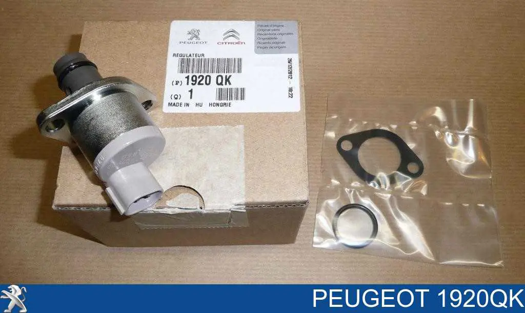 1920QK Peugeot/Citroen Válvula de regulação de pressão (válvula de redução da Bomba de Combustível de Pressão Alta) Common-Rail-System