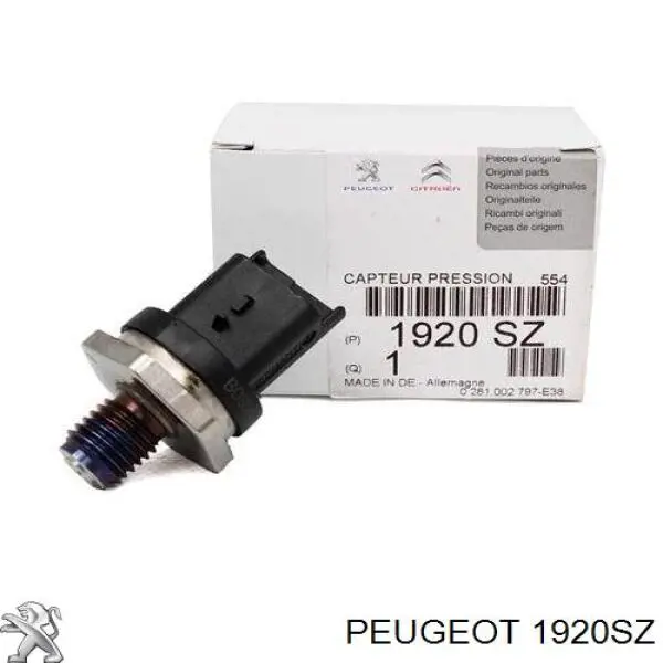 1920SZ Peugeot/Citroen Sensor de pressão de combustível